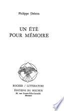 Un été pour mémoire