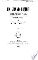 Un grand homme de province à Paris