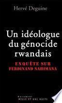 Un idéologue du génocide rwandais