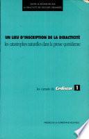 Un lieu d'inscription de la didacticité
