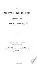 Un Martyr de Corée, P. Ni, par M. l'Abbé H...