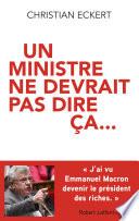 Un ministre ne devrait pas dire ça