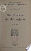 Un miracle de Bernadette