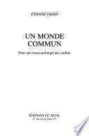 Un monde commun