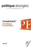 Un monde de droit ?