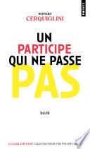 Un participe qui ne passe pas