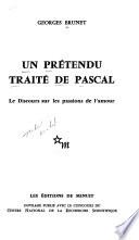 Un prétendu traité de Pascal
