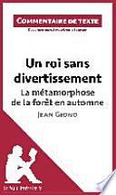 Un roi sans divertissement de Jean Giono - La métamorphose de la forêt en automne