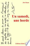Livre Un samedi, une horde