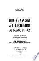 Une ambassade autrichienne au Maroc en 1805