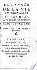 Une année de la vie du chevalier de Faublas