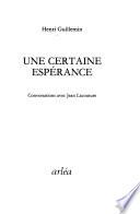 Une certaine espérance