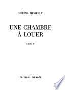 Une chambre à louer