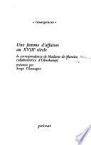 Une femme d'affaires au XVIIIe siècle