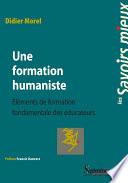 Une formation humaniste