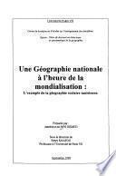 Une géographie nationale à l'heure de la mondialisation