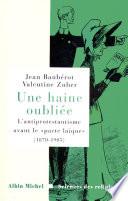 Une haine oubliée