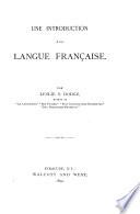 Une introduction à la langue française