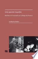 Une parole inquiète