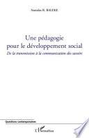 Une pédagogie pour le développement social