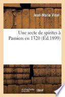 Une Secte de Spirites a Pamiers En 1320