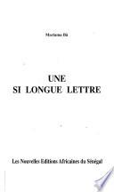 Une si longue lettre