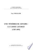 Une ténébreuse affaire