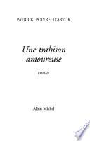 Une trahison amoureuse