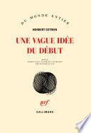 Une vague idée du début