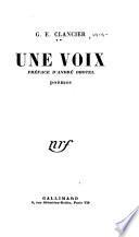 Une voix