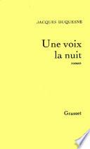 Une voix la nuit