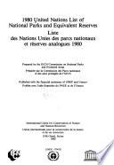 United Nations List of National Parks and Equivalent Reserves