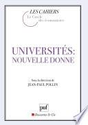 Universités : nouvelle donne
