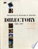 University of Colorado at Boulder ... Directory