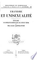Uranisme et unisexualité