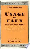 usage de faux