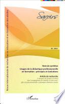 Usages de la didactique professionnelle en formation
