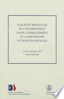 Usages et mésusages de l’informatique dans l’enseignement et la recherche en sciences sociales