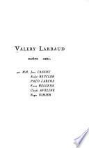 Valéry Larbaud, notre ami