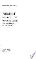 Valladolid au siècle d'or, une ville de Castille et sa campagne au XVIe siècle