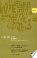 Valorisation des acquis de l'expérience