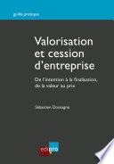 Valorisation et cession d'entreprise