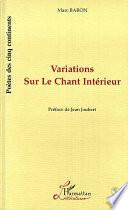 Variations sur le chant intérieur