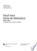 Vaud sous l'Acte de Médiation, 1803-1813