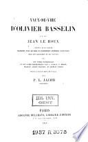 Vaux-de-vire d'Olivier Basselin et de Jean le Houx