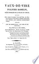 Vaux-de-vire d'Olivier Basselin
