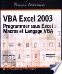 VBA Excel 2003