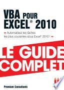 Vba Pour Excel 2010 Guide Complet