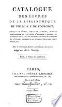 Veilingcatalogus, boeken A.F. de Fourcroy, 19 november-22 december 1810
