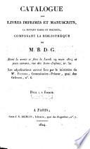 Veilingcatalogus, boeken B.D.G. , 29 maart e.v. 1824